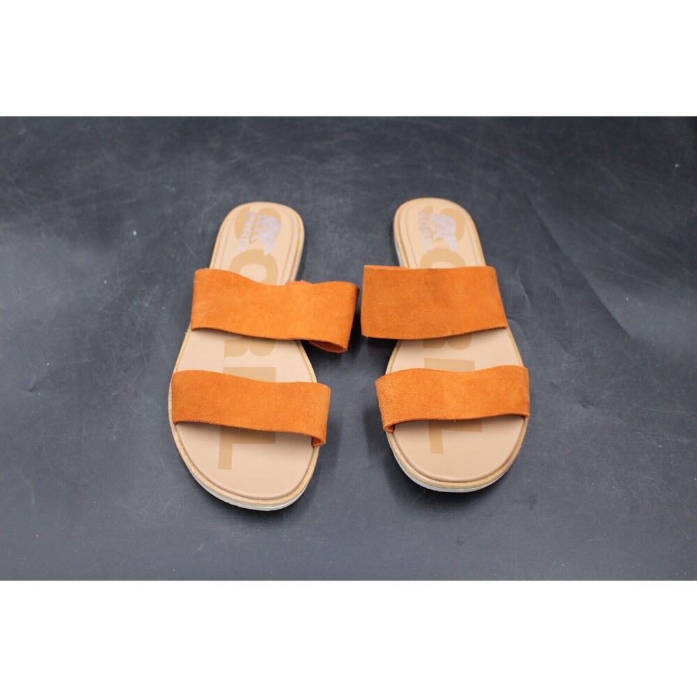 Sorel Ella II Slide Sandals Women’s Size 9.5 Desert Sun/Tan Flats Leather